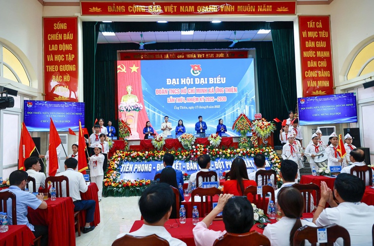 Đại hội đại biểu đoàn TNCS Hồ Chí Minh xã Ứng Thiên lần thứ Nhất, nhiệm kỳ 2025-2030- Ảnh 20.