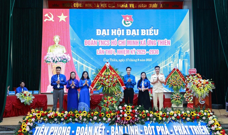 Đại hội đại biểu đoàn TNCS Hồ Chí Minh xã Ứng Thiên lần thứ Nhất, nhiệm kỳ 2025-2030- Ảnh 11.