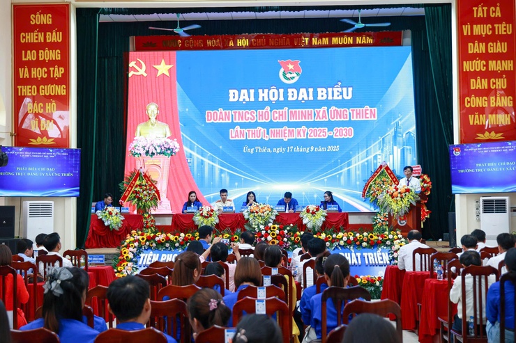 Đại hội đại biểu đoàn TNCS Hồ Chí Minh xã Ứng Thiên lần thứ Nhất, nhiệm kỳ 2025-2030- Ảnh 15.