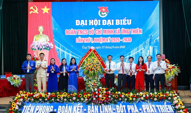 Đại hội đại biểu đoàn TNCS Hồ Chí Minh xã Ứng Thiên lần thứ Nhất, nhiệm kỳ 2025-2030- Ảnh 10.