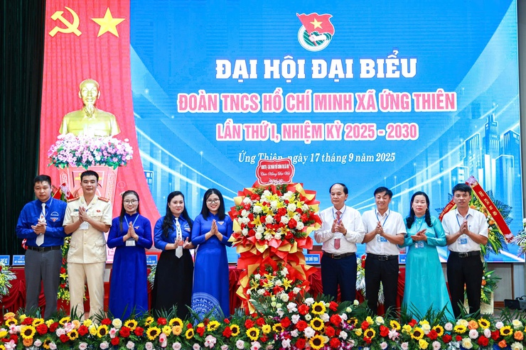 Đại hội đại biểu đoàn TNCS Hồ Chí Minh xã Ứng Thiên lần thứ Nhất, nhiệm kỳ 2025-2030- Ảnh 5.