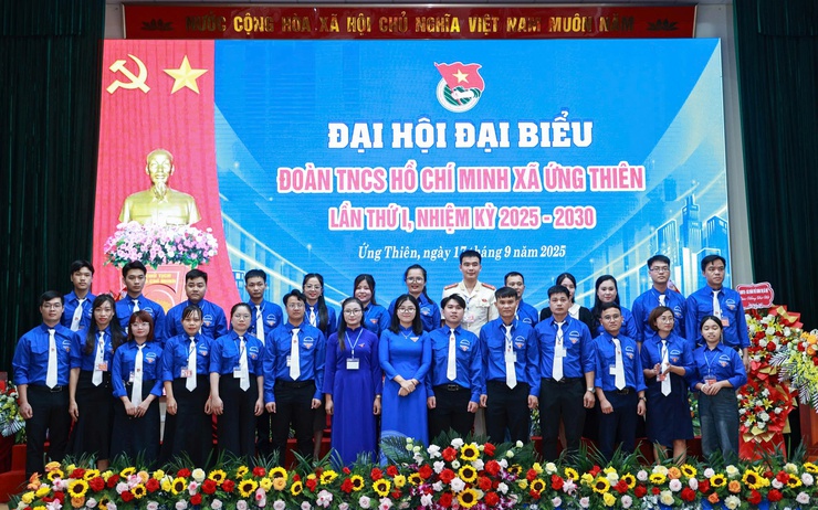 Đại hội đại biểu đoàn TNCS Hồ Chí Minh xã Ứng Thiên lần thứ Nhất, nhiệm kỳ 2025-2030- Ảnh 7.
