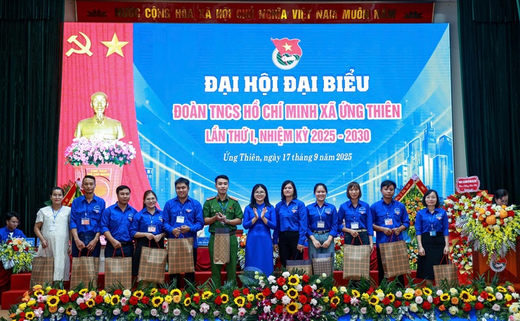 Đại hội đại biểu đoàn TNCS Hồ Chí Minh xã Ứng Thiên lần thứ Nhất, nhiệm kỳ 2025-2030- Ảnh 12.
