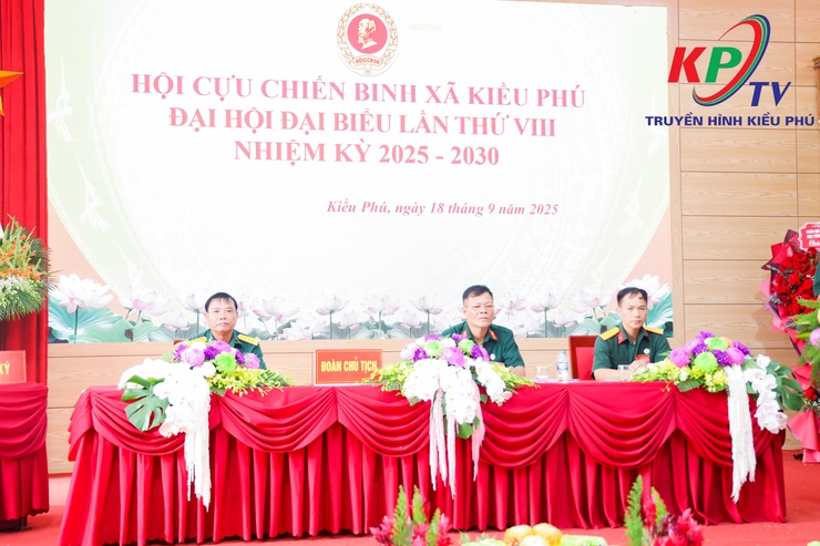 Hội Cựu Chiến binh xã Kiều Phú tổ chức thành công Đại hội đại biểu lần thứ VIII, nhiệm kỳ 2025 – 2030.- Ảnh 4.