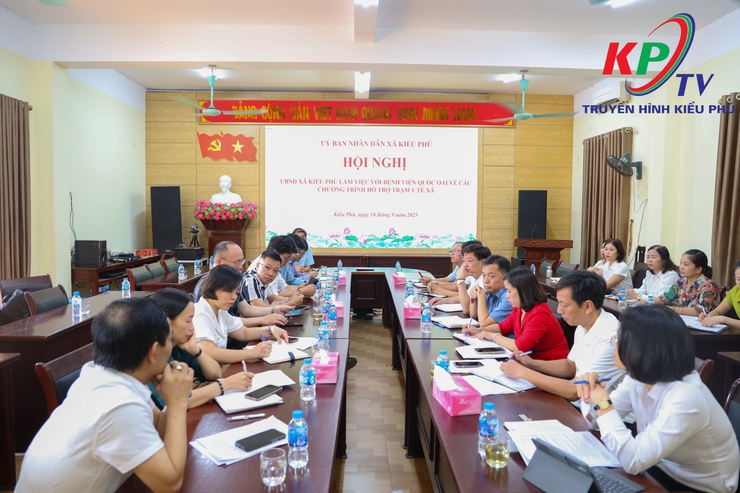 UBND xã Kiều Phú Làm việc với Bệnh viện Đa khoa Quốc Oai hỗ trợ nâng cao chất lượng y tế cơ sở- Ảnh 1.
