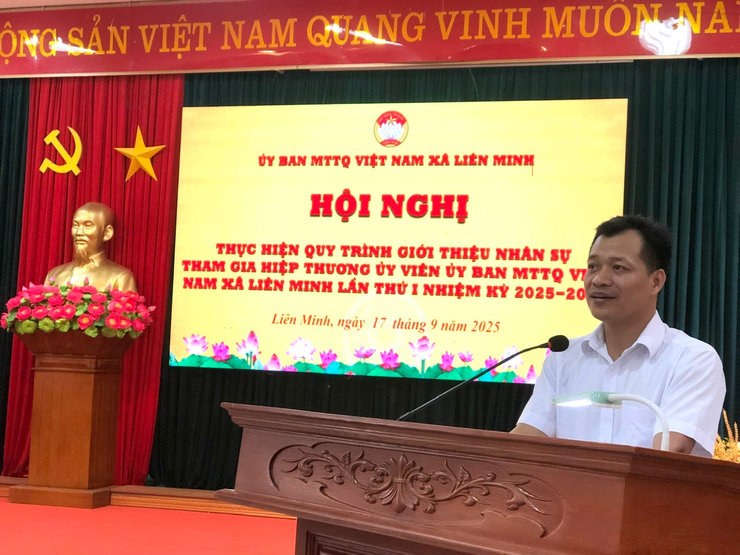 Hiệp thương Ủy viên UBMTTQ Việt Nam xã Liên Minh lần thứ I, nhiệm kỳ 2025-2030- Ảnh 2.