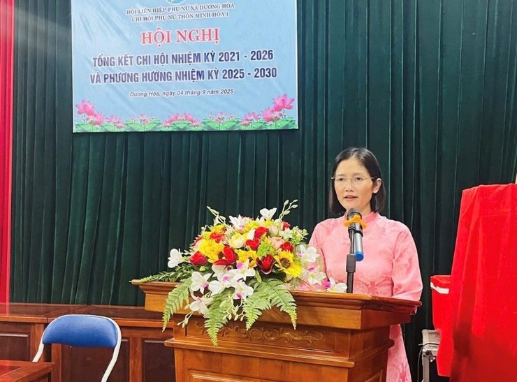 Hoàn thành tổ chức hội nghị các Chi hội tiến tới Đại hội Đại biểu Phụ nữ xã Dương Hoà nhiệm kỳ 2025-2030 - Ảnh 2.