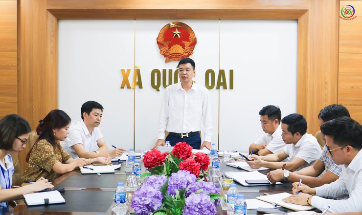 UBND xã Quốc Oai làm việc với Phòng Văn hóa – Xã hội về kết quả thực hiện nhiệm vụ 9 tháng đầu năm 2025- Ảnh 7.