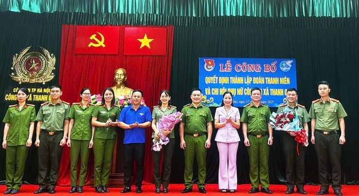 Ra mắt Chi đoàn và Chi hội Phụ nữ Công an xã- Ảnh 4.