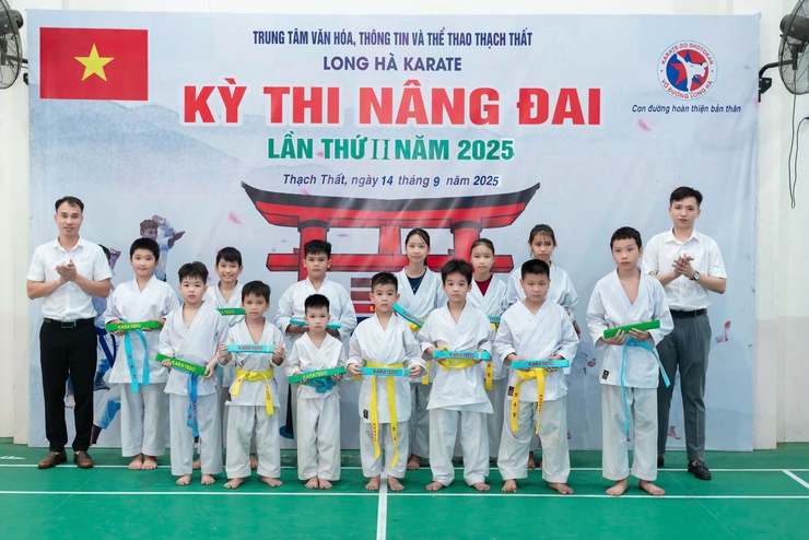 Võ đường Karate Long Hà tổ chức Thi nâng đai lần thứ 2 năm 2025- Ảnh 3.