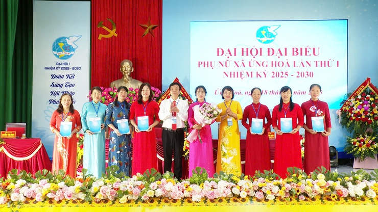 Đại hội đại biểu Hội LHPN xã Ứng Hoà: dấu mốc phát triển mới của phong trào phụ nữ và công tác hội xã Ứng Hòa trong giai đoạn mới.- Ảnh 5.