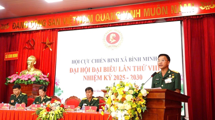 Đại hội đại biểu Hội Cựu chiến binh xã Bình Minh lần thứ VIII- Ảnh 4.