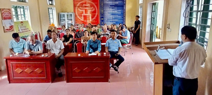 Lễ bế giảng Lớp đào tạo nghề và giải quyết việc làm cho lao động nông thôn tại thôn Kim Long Trung- Ảnh 1.