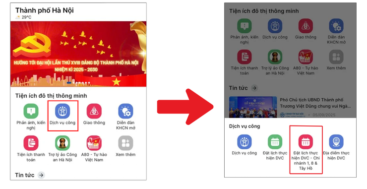 Thay đổi phương thức lấy số dịch vụ công trực tuyến tại Chi nhánh số 08 - Trung tâm Phục vụ hành chính công thành phố Hà Nội- Ảnh 1.