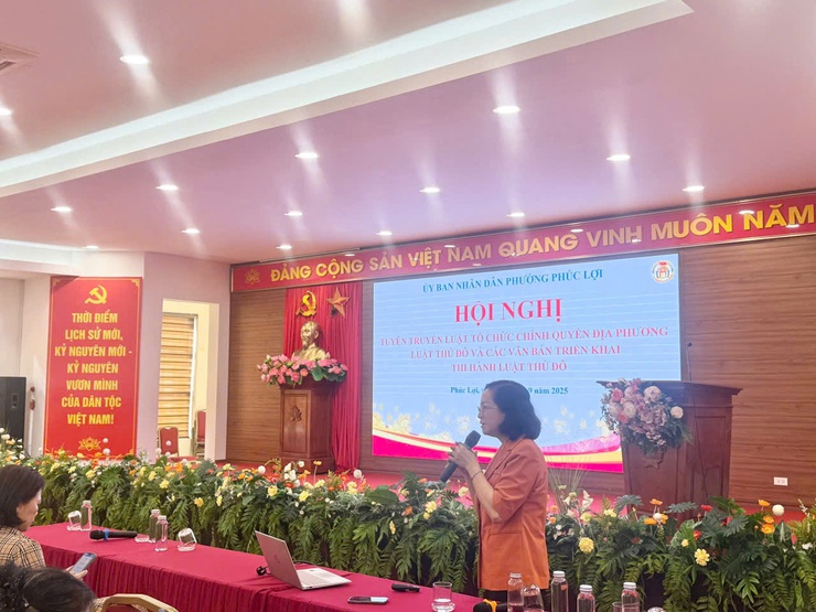 Hội nghị tuyên truyền Luật Tổ chức chính quyền địa phương; Luật Thủ đô và các văn bản triển khai thi hành Luật Thủ đô đã ban hành- Ảnh 1.