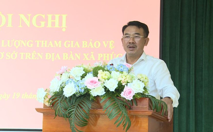 UBND xã Phúc Lộc tổ chức Hội nghị kiện toàn lực lượng tham gia bảo vệ an ninh, trật tự ở cơ sở- Ảnh 2.