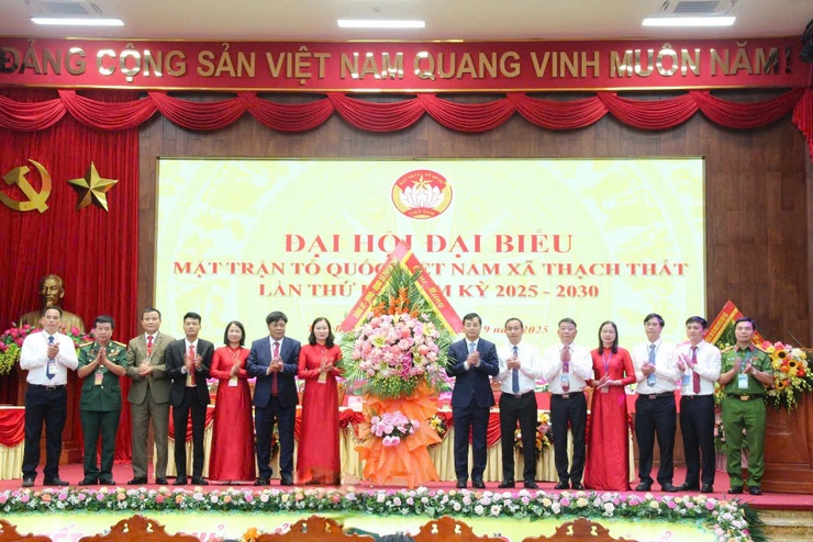 MTTQ xã Thạch Thất tổ chức thành công Đại hội đại biểu lần thứ I nhiệm kỳ 2025-2030- Ảnh 1.