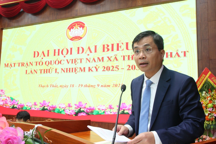 MTTQ xã Thạch Thất tổ chức thành công Đại hội đại biểu lần thứ I nhiệm kỳ 2025-2030- Ảnh 7.
