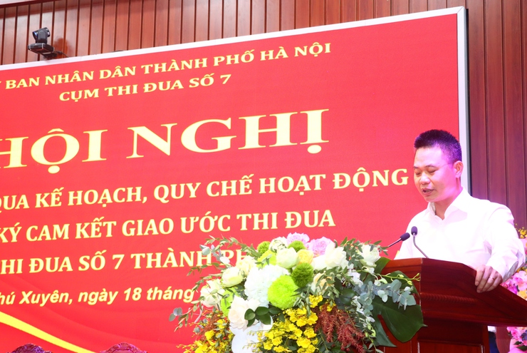 Cụm thi đua số 7 - thành phố Hà Nội tổ chức Hội nghị thông qua kế hoạch, quy chế hoạt động và ký cam kết giao ước thi đua.- Ảnh 3.