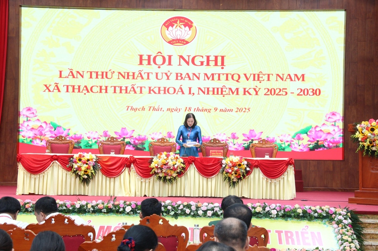 MTTQ xã Thạch Thất tổ chức thành công Đại hội đại biểu lần thứ I nhiệm kỳ 2025-2030- Ảnh 20.