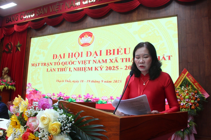 MTTQ xã Thạch Thất tổ chức thành công Đại hội đại biểu lần thứ I nhiệm kỳ 2025-2030- Ảnh 8.