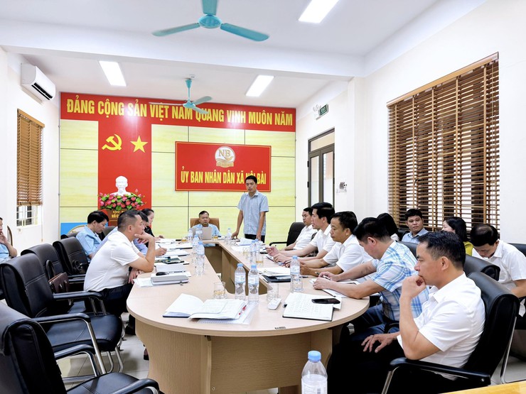 THƯỜNG TRỰC ĐẢNG ỦY XÃ LÀM VIỆC VỚI PHÒNG KINH TẾ XÃ NỘI BÀI- Ảnh 2.