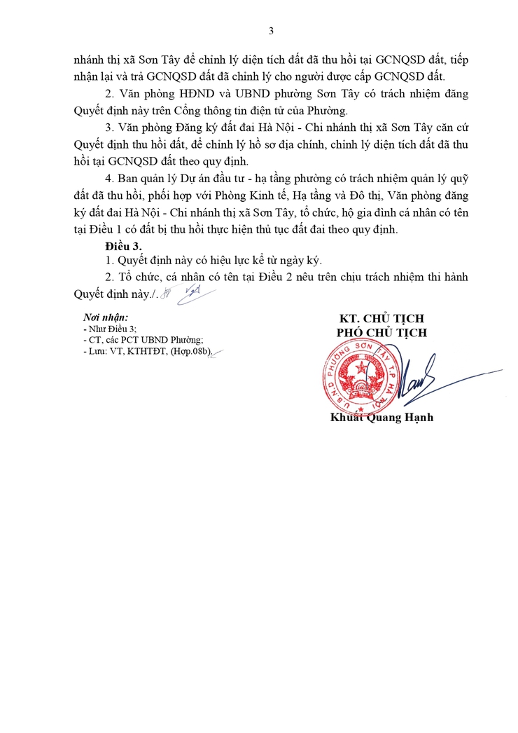 Thông báo Quyết định thu hồi đất để thực hiện Dự án- Ảnh 3.