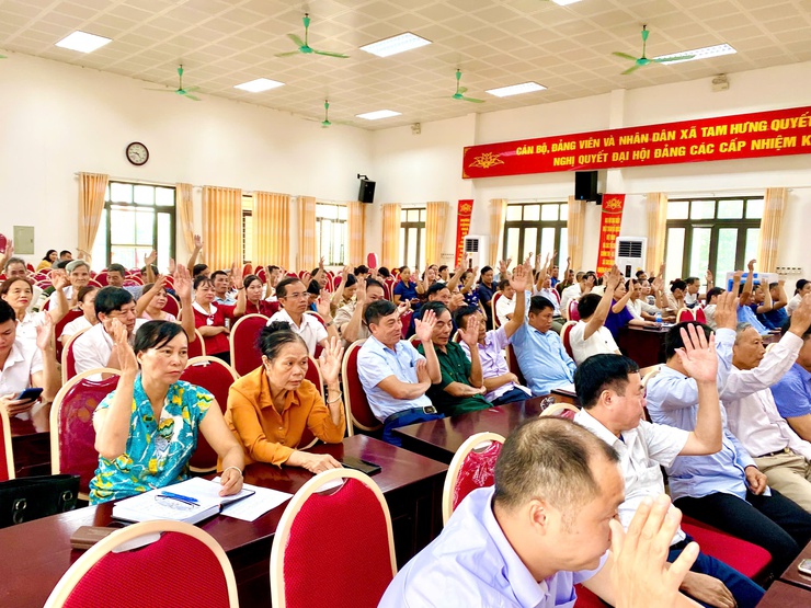 HỘI NGHỊ GIỚI THIỆU NHÂN SỰ ỦY VIÊN ỦY BAN MTTQ VIỆT NAM XÃ TAM HƯNG NHIỆM KỲ 2025 – 2030- Ảnh 3.