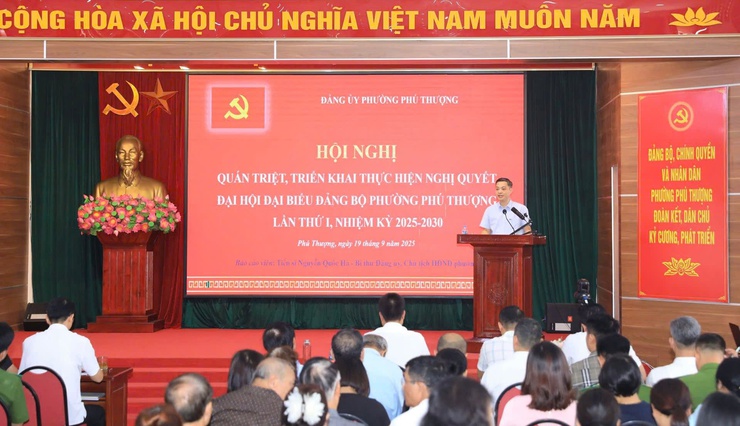 Phường Phú Thượng: phấn đấu giảm 20 - 30% bụi mịn so với công bố hằng năm- Ảnh 1.