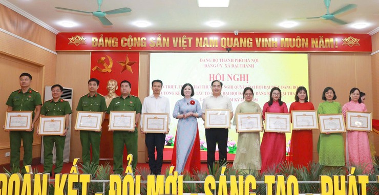 Hội nghị Tổng kết công tác tổ chức Đại hội đại biểu Đảng bộ xã Đại Thanh lần thứ I nhiệm kỳ 2025-2030- Ảnh 4.