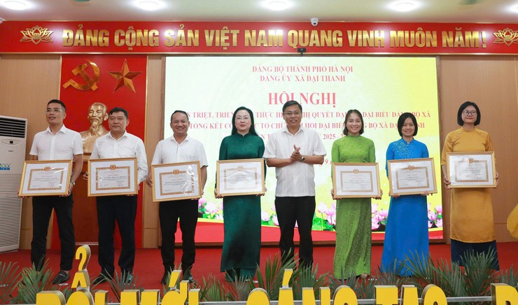 Hội nghị Tổng kết công tác tổ chức Đại hội đại biểu Đảng bộ xã Đại Thanh lần thứ I nhiệm kỳ 2025-2030- Ảnh 2.