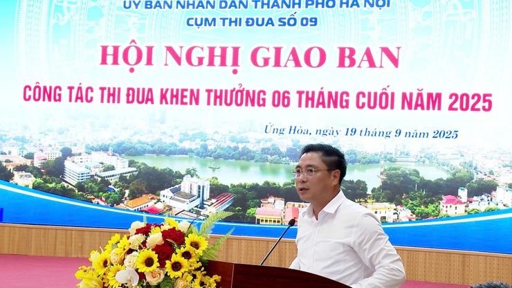 CỤM THI ĐUA SỐ 09 THÀNH PHỐ HÀ NỘI GIAO BAN CÔNG TÁC THI ĐUA, KHEN THƯỞNG 6 THÁNG CUỐI NĂM 2025.- Ảnh 5.
