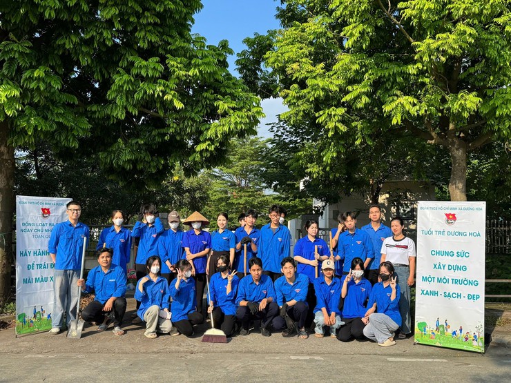 Tuổi trẻ xã Dương Hoà hướng về 80 năm Quốc khánh- Ảnh 1.