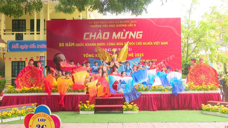 Trường tiểu học Dương Liễu B tổ chức chương trình Chào mừng 80 năm Quốc Khánh nước cộng hoà xã hội Chủ nghĩa Việt Nam và tổng kết hoạt động hè năm 2025- Ảnh 5.