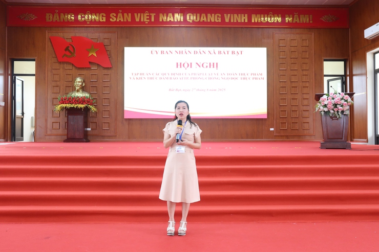 Hội nghị tập huấn các quy định của pháp luật về an toàn thực phẩm và kiến thức đảm bảo ATTP, phòng chống ngộ độc thực phẩm- Ảnh 3.