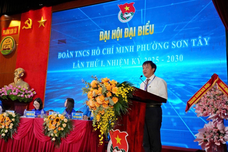 Đại hội đại biểu đoàn TNCS Hồ Chí Minh phường Sơn Tây lần thứ I, nhiệm kỳ 2025-2030- Ảnh 2.