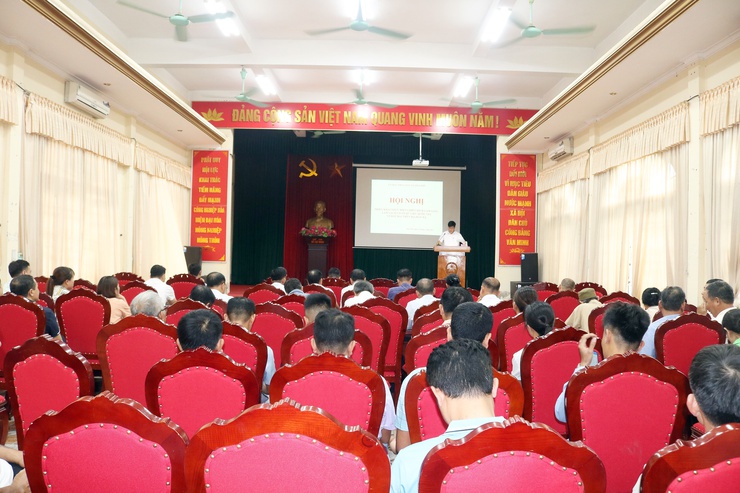 Xã Hòa Phú tổ chức hội nghị triển khai kế hoạch làm sạch dữ liệu đất đai- Ảnh 1.