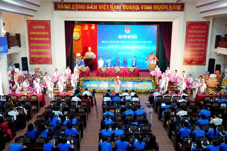 Đại hội đại biểu đoàn TNCS Hồ Chí Minh phường Sơn Tây lần thứ I, nhiệm kỳ 2025-2030- Ảnh 1.