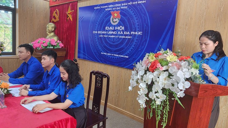 Đại hội Chi đoàn UBND xã Đa Phúc lần thứ nhất thành công tốt đẹp- Ảnh 7.