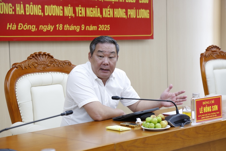 Hội nghị tổng kết công tác tổ chức Đại hội đại biểu lần thứ I, nhiệm kỳ 2025 – 2030 Đảng bộ các phường: Hà Đông, Dương Nội, Yên Nghĩa, Kiến Hưng, Phú Lương.- Ảnh 3.