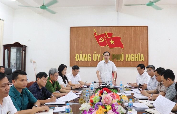 Ban Chỉ đạo công tác giải phóng mặt bằng Dự án “Cải tạo, nâng cấp Quốc lộ 6 đoạn Ba La – Xuân Mai” trên địa bàn xã Phú Nghĩa triển khai một số nhiệm vụ trọng tâm- Ảnh 1.