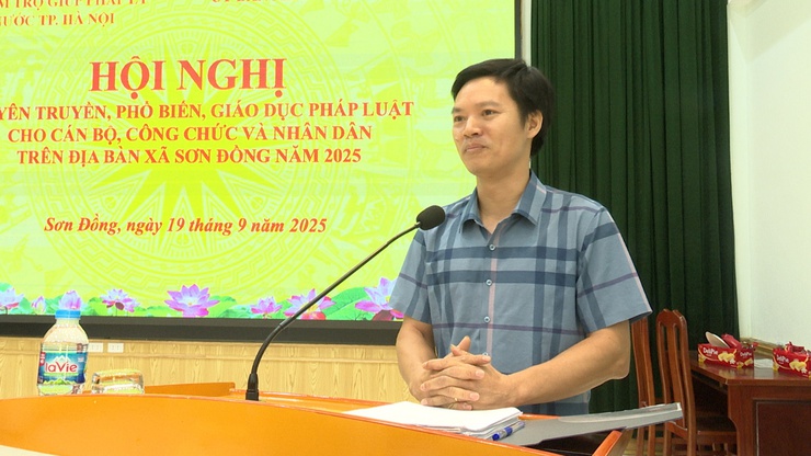 Sơn Đồng: gần 200 người được truyền thông về trợ giúp pháp lý và Tuyên truyền pháp luật- Ảnh 6.