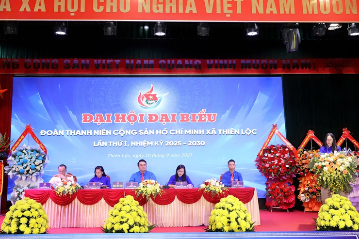 125 đại biểu dự Đại hội đại biểu Đoàn TNCS Hồ Chí Minh xã Thiên Lộc lần thứ I, nhiệm kỳ 2025 - 2030- Ảnh 4.