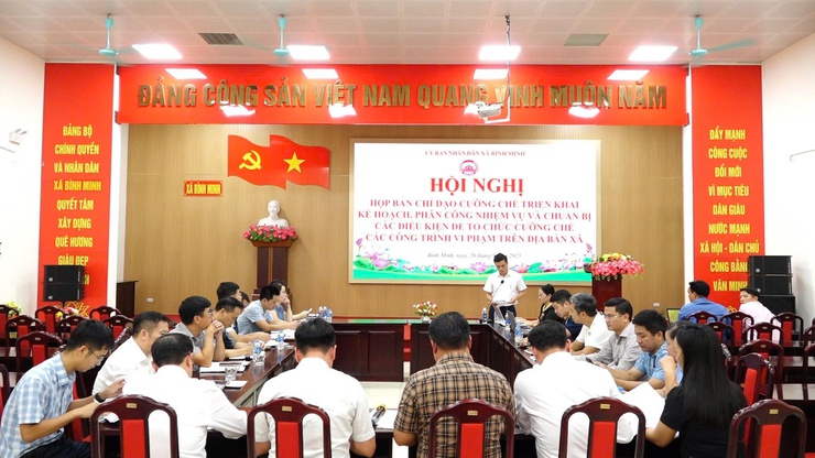 Xã Bình Minh kiên quyết xử lý vi phạm đất đai- Ảnh 2.