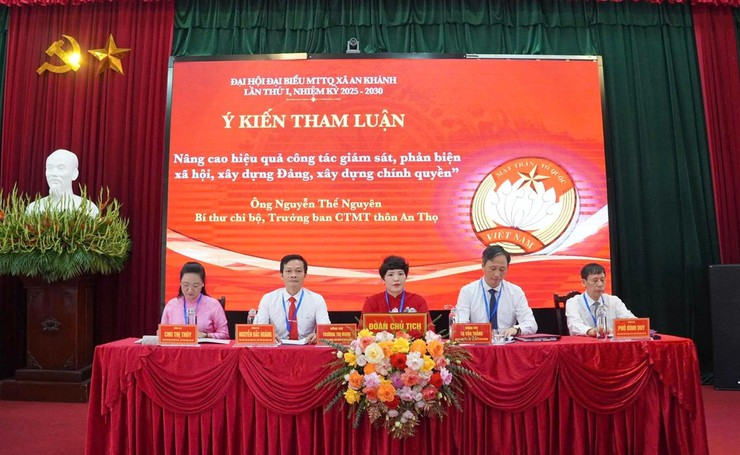 Ngày làm việc thứ nhất Đại hội đại biểu MTTQ Việt Nam xã An Khánh, nhiệm kỳ 2025 - 2030- Ảnh 1.