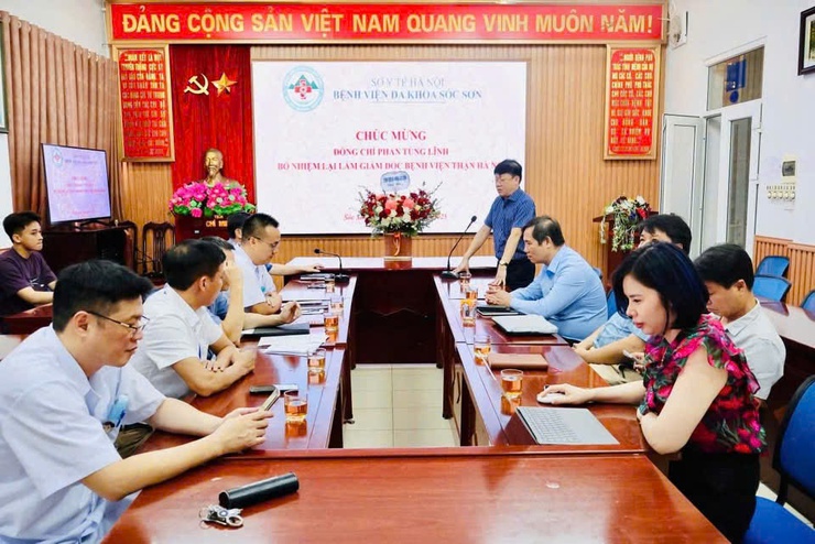 Bệnh viện đa khoa Sóc Sơn hợp tác Bệnh viện Thận Hà Nội trong công tác chuyên môn- Ảnh 1.