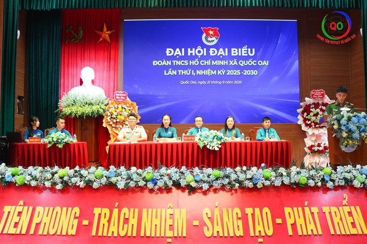 Đại hội Đại biểu Đoàn TNCS Hồ Chí Minh xã Quốc Oai lần thứ Nhất, nhiệm kỳ 2025-2030: Tuổi trẻ tiên phong, khát vọng dựng xây quê hương- Ảnh 5.