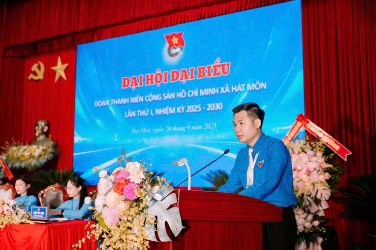 Đoàn TNCS Hồ Chí Minh xã Hát Môn tổ chức thành công Đại hội- Ảnh 3.