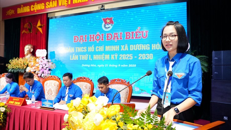 Đại hội Đại biểu Đoàn TNCS Hồ Chí Minh xã Dương Hoà lần thứ I nhiệm kỳ 2025-2030- Ảnh 9.
