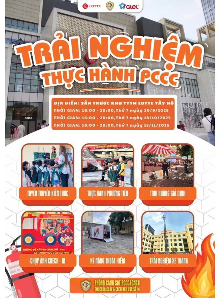 Phường Tây Hồ: Trang bị kỹ năng thoát nạn, thực hành sử dụng phương tiện, thiết bị chữa cháy cho trẻ em và hộ gia đình- Ảnh 1.